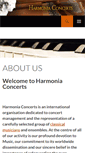 Mobile Screenshot of harmoniaconcerts.com